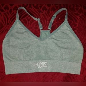 PINK Victoria's Secret Racerback Sports Bra green size medium